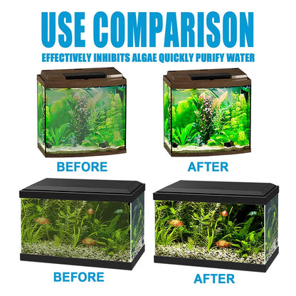 50g Algae & Moss Remover for Fish Tank, Pond, Aquarium – Green Algae & Bactericidal Removal, Improves Water Clarity