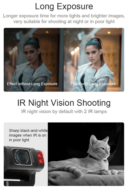 Ordro M3 Pocket Digital Camcorder — 5K 30FPS with Image Stabilization & Large Screen, Handy Travel Vlog Camera