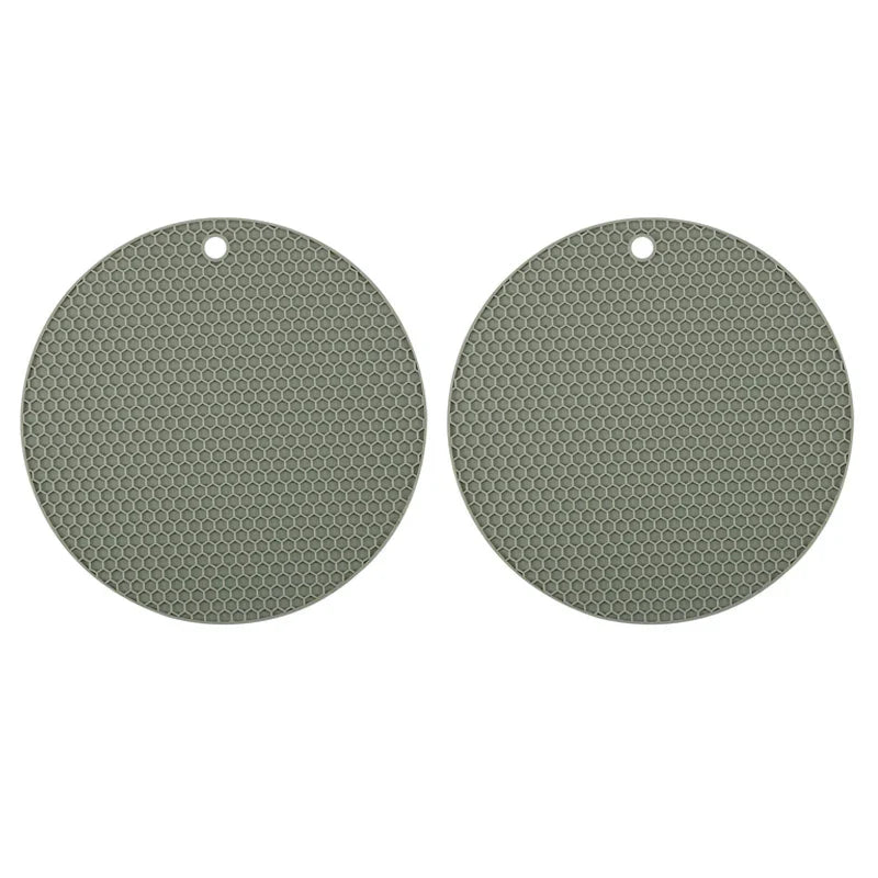 2/4 PCS Multifunction Heat Resistant Silicone Mats – Nonslip Drink Coasters, Pot Holders & Kitchen Placemats