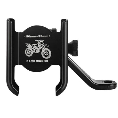 Aluminum Alloy Motorcycle & Bicycle Phone Holder — GPS Mounting Clip & Handlebar Bracket