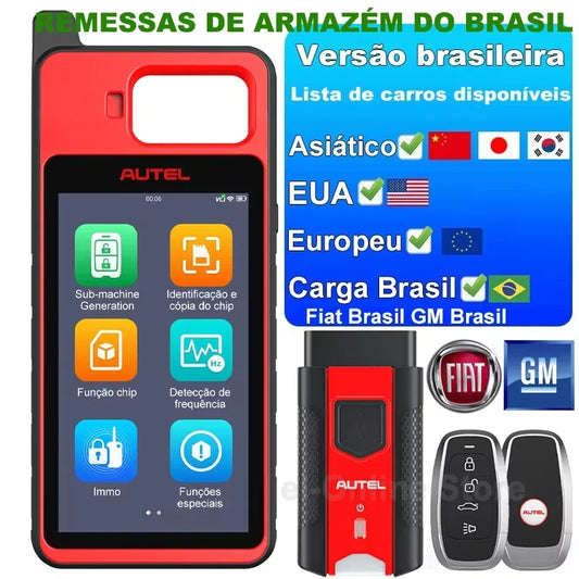 Autel MaxiIM KM100 Key Tool — OBD IMMO Key Generator with Chip/Transponder Read, Write & Clone, Lifetime Free Updates