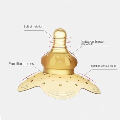 Silicone Nipple Protector Breastfeeding Shields – Soft Anti-Overflow Milk Covers, Reusable Nursing Pads for Comfortable Mother Care