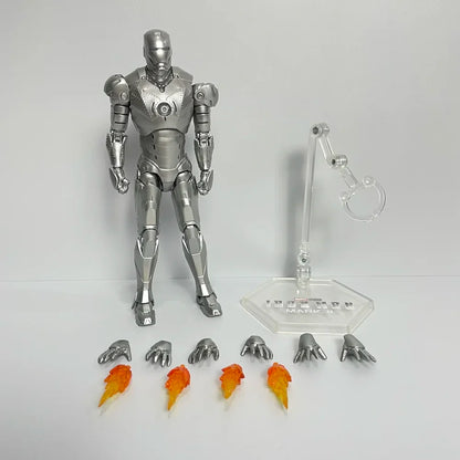 ZD Toys 7" Iron Man Action Figures – Joint Movable MK1 to MK50 Movie Collectible Dolls