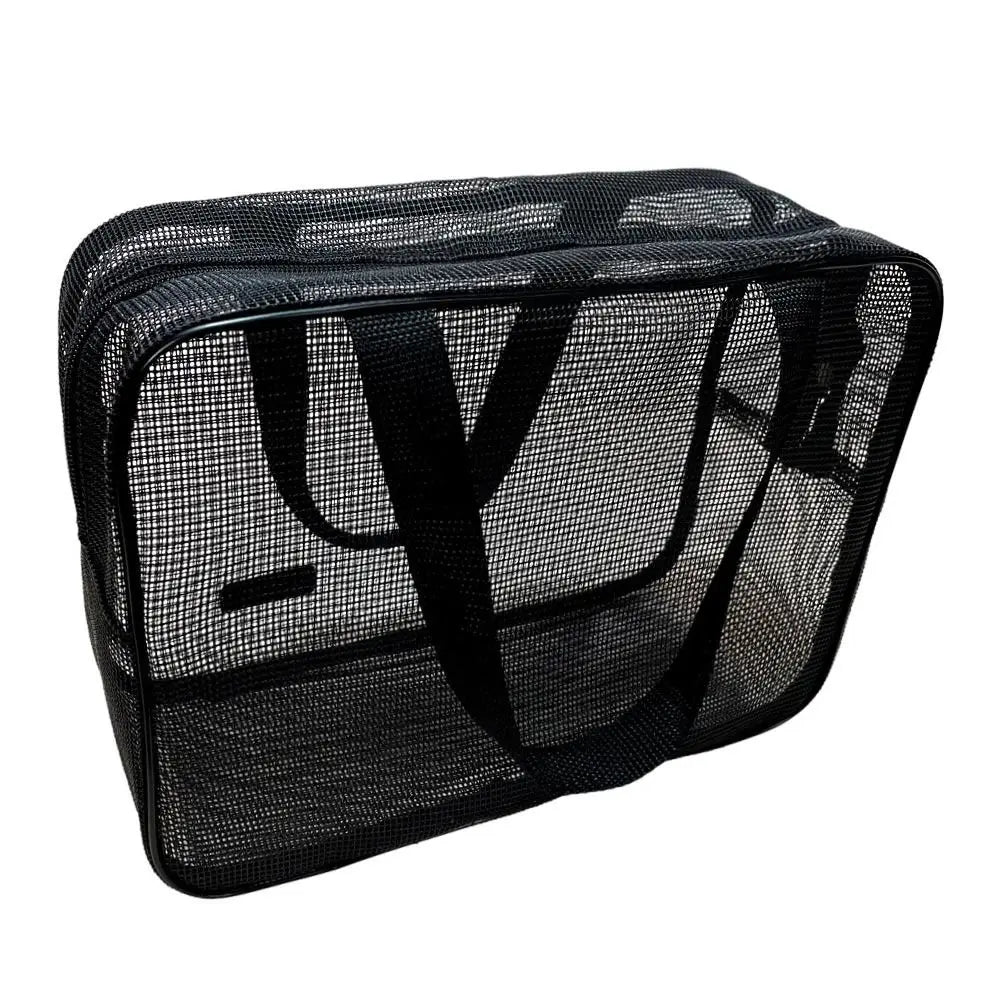 New Mesh Bathing Bag – Portable Shower Toiletry Pouch for Travel Makeup Storage & Bath Essentials