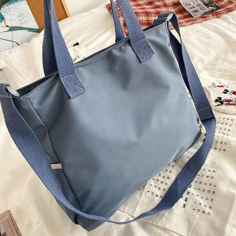 Waterproof Canvas Women’s Handbag – Nylon Shoulder Tote, Oxford Crossbody Messenger Bag for Girls
