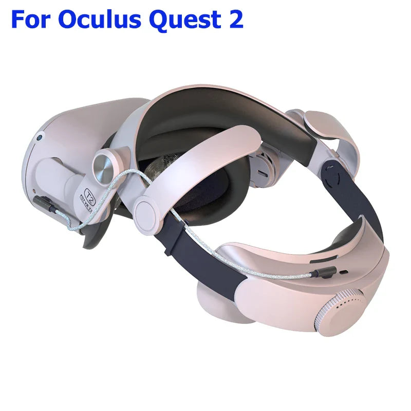T2 Adjustable Elite Head Strap with Battery for Oculus Quest 2 – Rechargeable Comfort Halo Strap for Meta Quest 2
