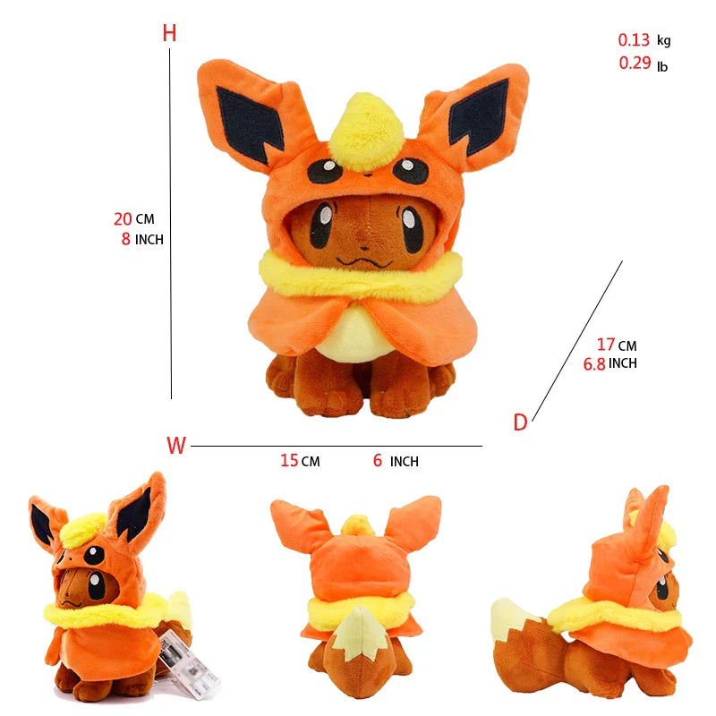 Eevee Evolution Plush Toys – Umbreon, Espeon, Jolteon & More Soft Stuffed Cartoon Collection