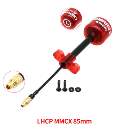 RUSHFPV Cherry 2 II 5.8G FPV Antenna — LHCP/RHCP SMA UFL IPEX MMCX for Freestyle Analog & Digital Drones