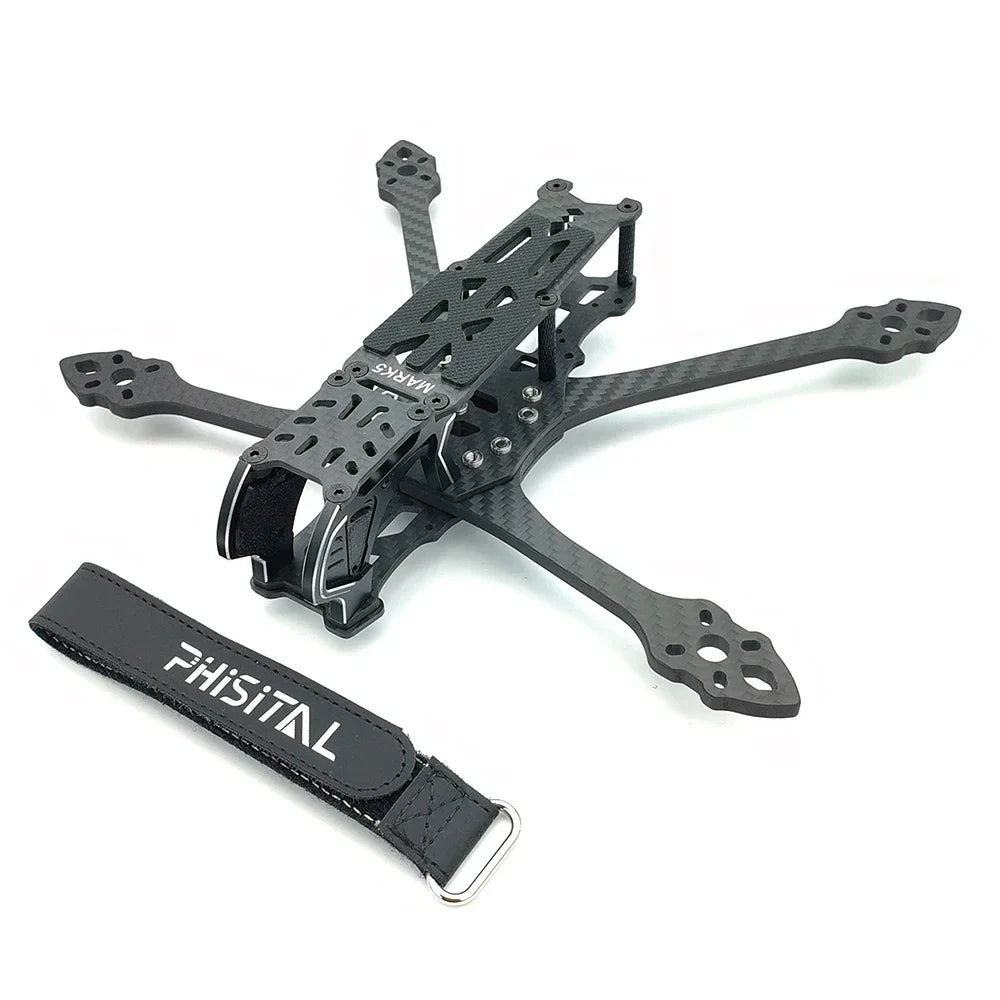 PhiSital Mark5 DC/X O4 Pro 5-Inch Carbon Fiber FPV Frame Kit – RC Freestyle Racing Drone DIY Parts