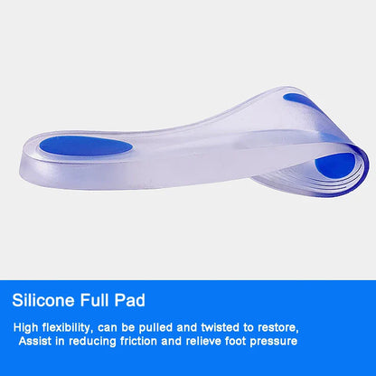 Silicone Gel Medical Insoles – Orthopedic Arch Support for Men & Women, Flat Foot & Plantar Fasciitis Relief Shoe Pads