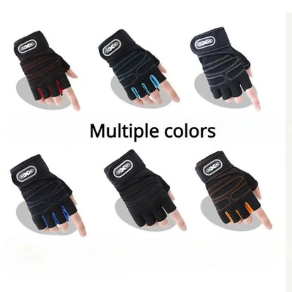 Outdoor Sports Fingerless Gloves – Long Wrist Guard for Men & Women, Ideal for Gym, Cycling, Hiking, Boxing & Training Workouts