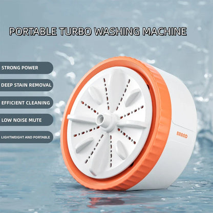 3 Gear Mini Washing Machine – Portable Rotating Turbine Washer for Underwear, Socks & Baby Clothes
