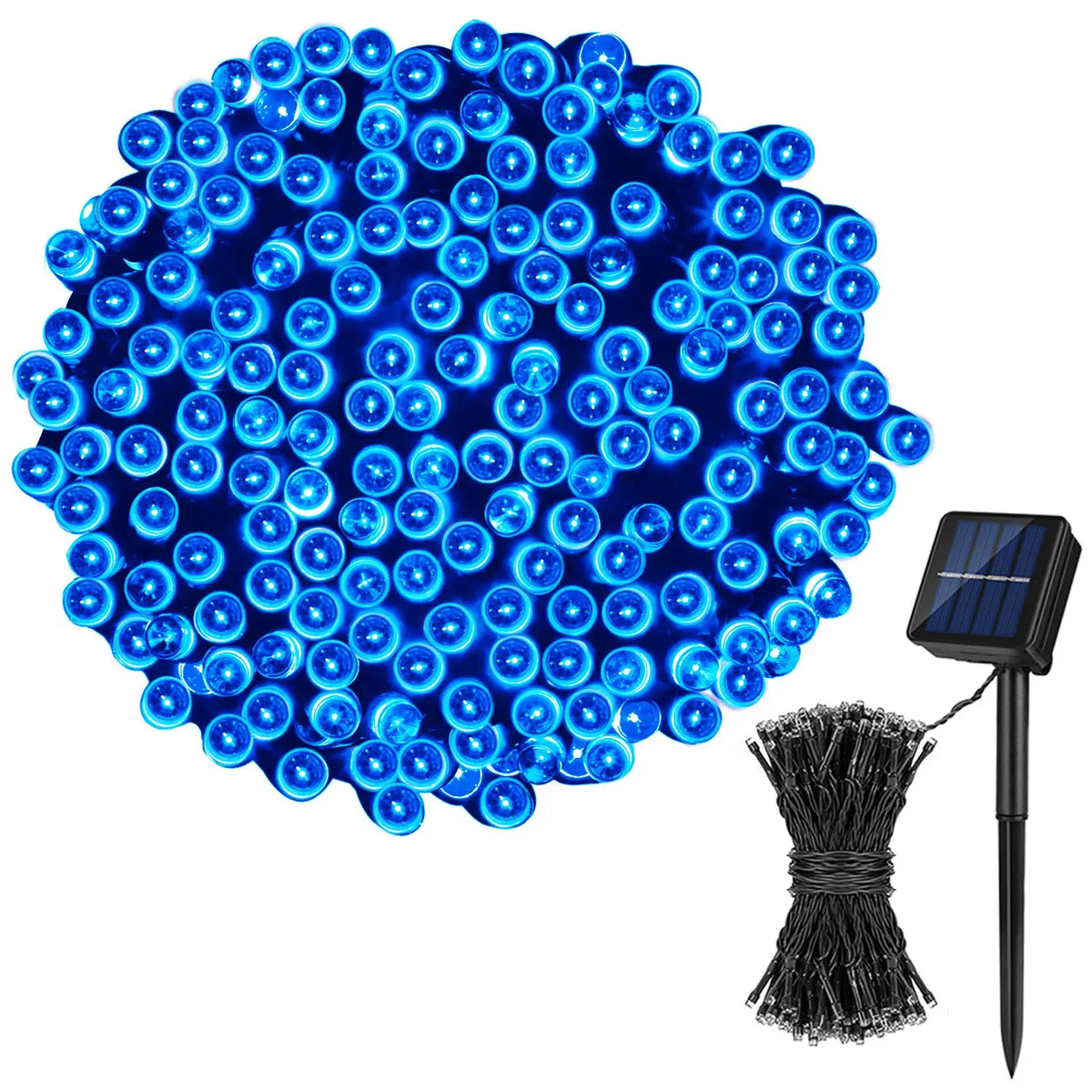LED Solar Fairy Lights - IP65 Waterproof Outdoor String Lights with 8 Lighting Modes for Christmas & Wedding Decor