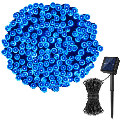 LED Solar Fairy Lights - IP65 Waterproof Outdoor String Lights with 8 Lighting Modes for Christmas & Wedding Decor
