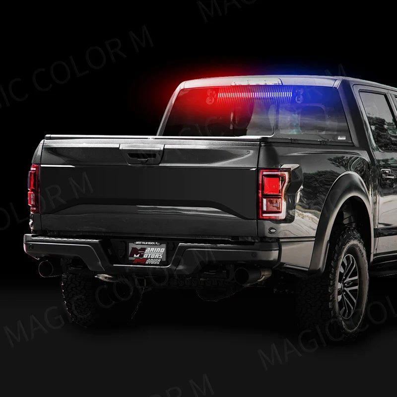 LED Strobe Police Lights - 80 LED Auto Emergency Grill Warning Lamp, Windshield Traffic Advisor Flashlight for Cars