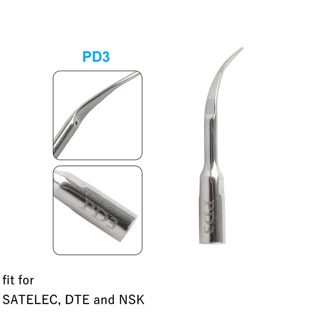 AZDENT Dental Ultrasonic Scaler Tips – Scaling, Periodontics, Endo, Perio Tips for EMS, Woodpecker, DTE, NSK, SATELEC Scalers