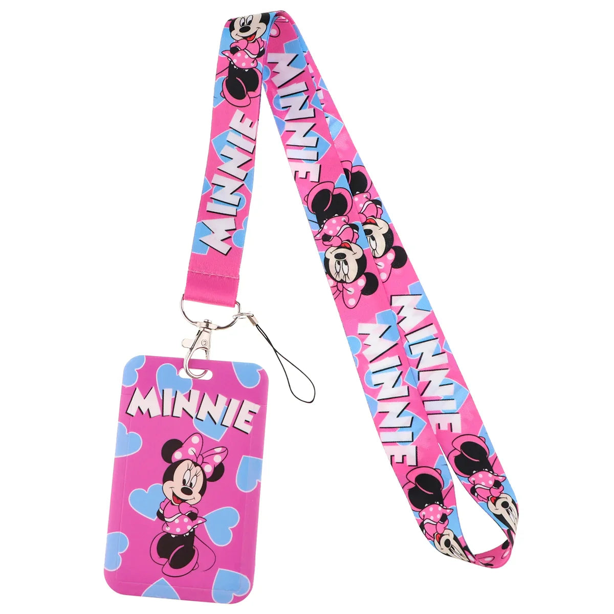 Cartoon Stitch Credential Holder Lanyard – Cute Neck Strap for Keychain, Pass & Credit Card Holder Accessories