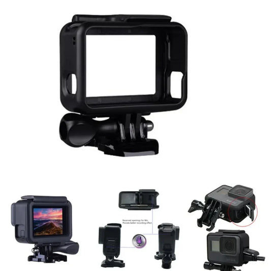 GoPro Hero 5/6/7 Protective Frame Case Housing – Durable Action Camera Shell Cover for GoPro Hero 5 Black Accessories