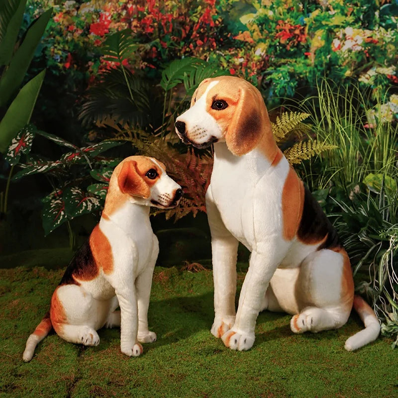45-65cm Realistic Beagle Plush Toy - Stuffed Dog Doll, Gift, Home Decor & Pet Store Mascot