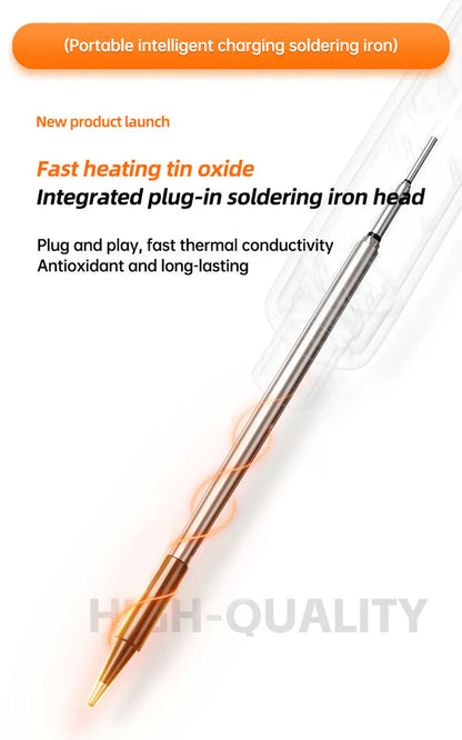 USB Type-C Mini Soldering Iron Set – 5V 8W Electric Soldering Tool with Digital Display & Adjustable Temperature