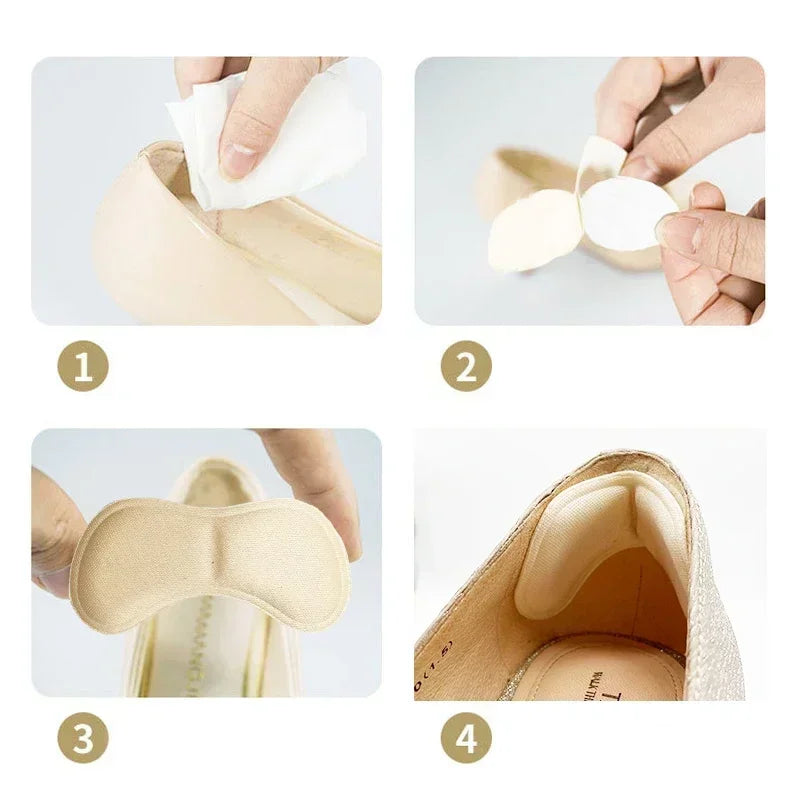 12PCS Heel Insoles Patch – Pain Relief Anti-Wear Cushion Pads with Adhesive Foot Care Inserts for Shoes