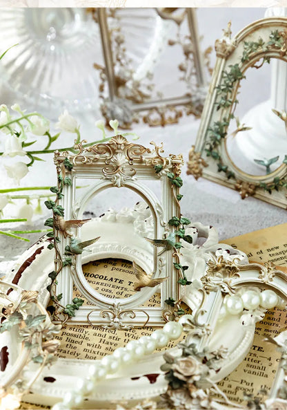 10 Pcs 3D Hollow Frame Card Paper for DIY Scrapbooking, Handmade Diary & Junk Journal Accessories