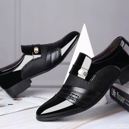 Men's Retro Casual Dress Shoes - Comfortable Versatile Business & Wedding Footwear