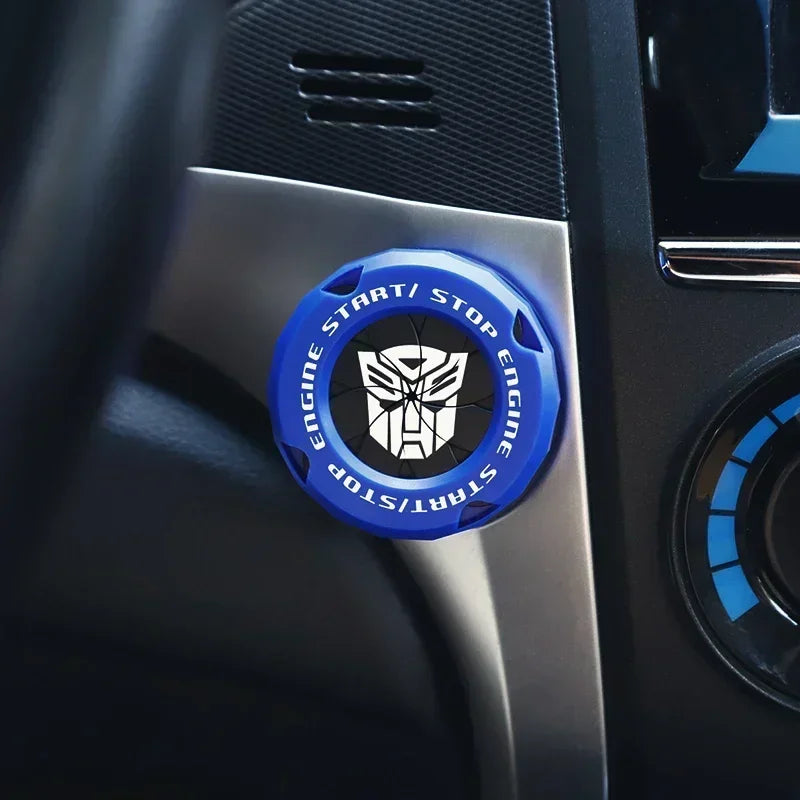 Car One-Key Start/Stop Button Cover – Engine Ignition Protective Sticker for Car & Motorcycle Interior Decoration