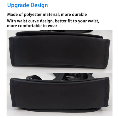 Multi-Pocket Driver Waiter's Purse - Waist Wallet with 8 Slot Euro Coin Dispenser, Coin Holder Sorter, Fanny Pack for Cash & Receipts