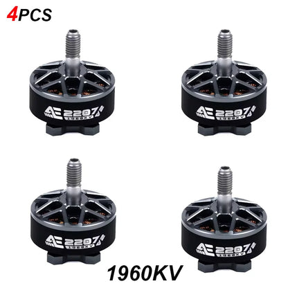 AxisFlying AE2207 V2 Brushless Motor — 1860KV/1960KV 4-6S LiPo, 5mm Shaft for 5-Inch Propeller Flower Fly Racing Drone