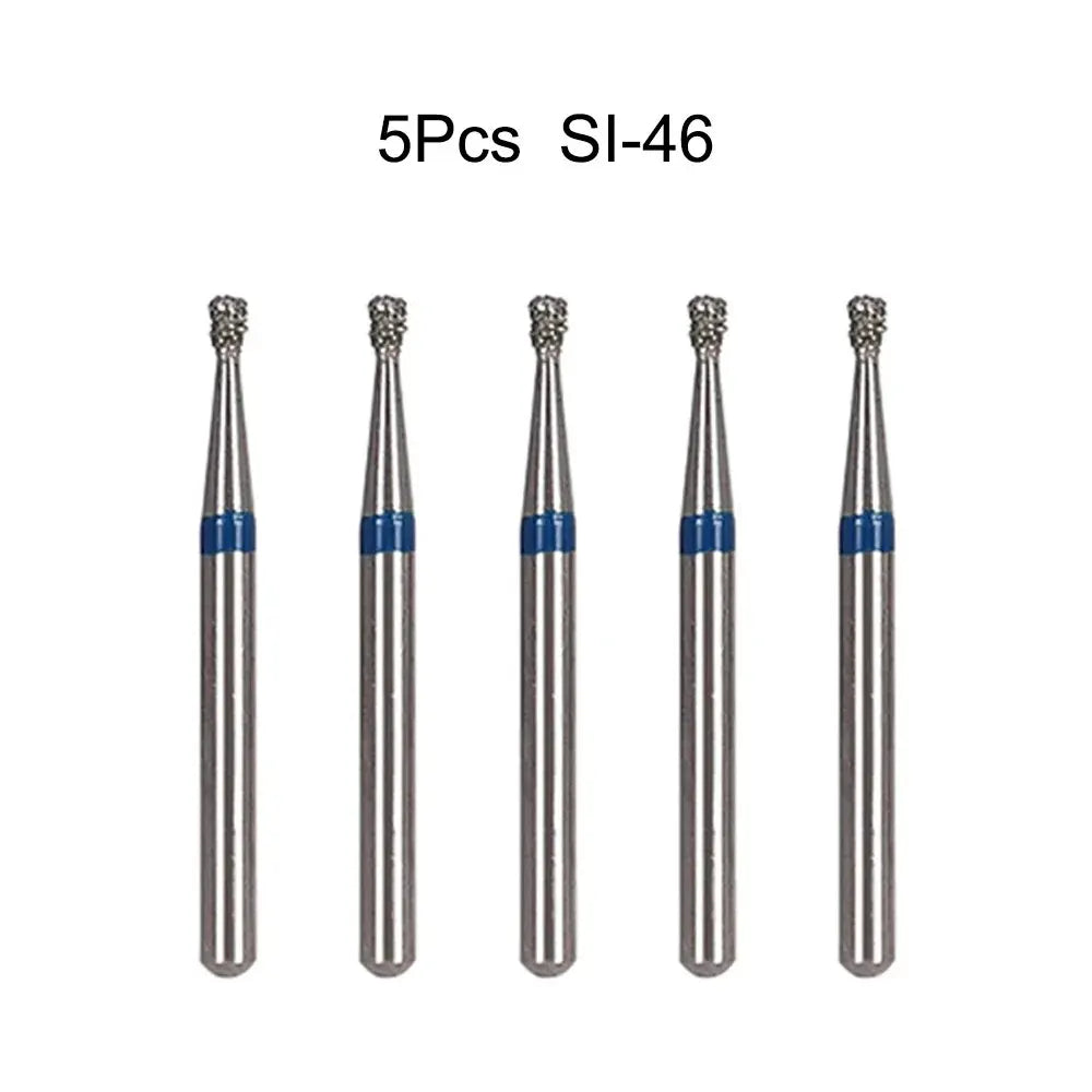 5pcs Dental Diamond Burs Drill FG 1.6mm – High-Speed Handpiece Burs for Polishing & Whitening
