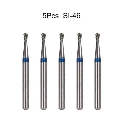 5pcs Dental Diamond Burs Drill FG 1.6mm – High-Speed Handpiece Burs for Polishing & Whitening