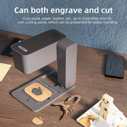 MR.CARVE C1 Portable Laser Engraver – Mobile APP Compatible for Windows & Mac, Engraves Wood, Plastic, Metal & More