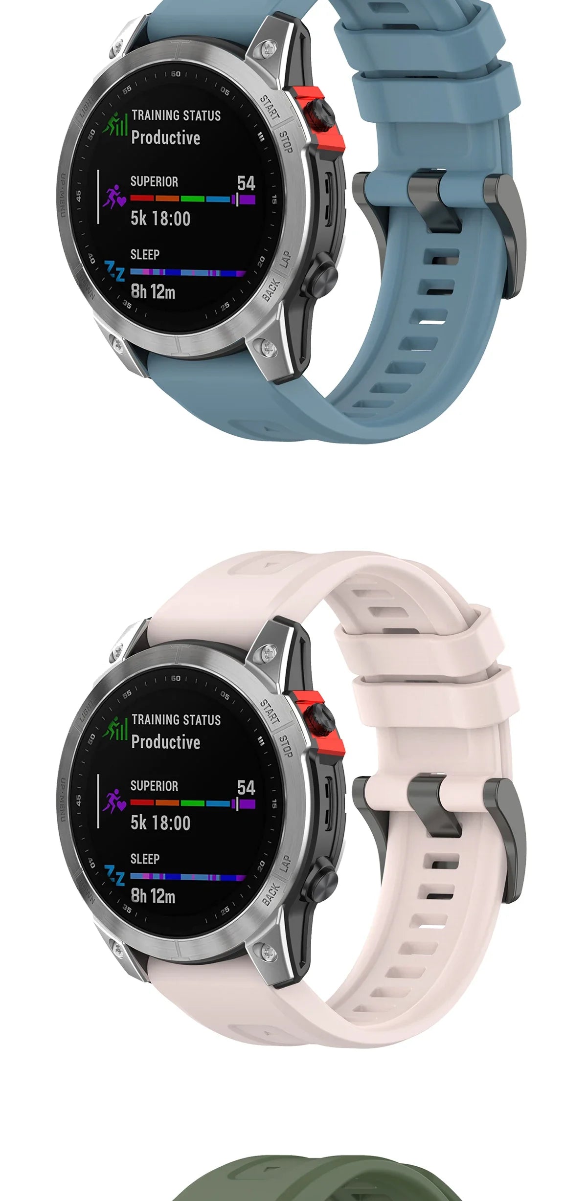 Silicone Watch Strap for Garmin Fenix 7X/7/7S/6/6X/5X/5S/3HR/945/935 – QuickFit 20/22/26mm Wrist Band