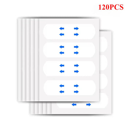 40-120PCS V-Shape Face Lifting Tape — Invisible Transparent Adhesive Patches for Wrinkle & Sagging Skin Repair