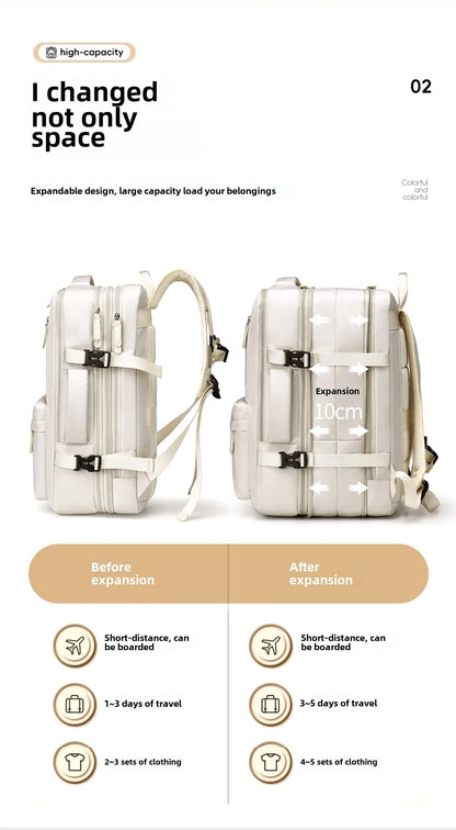 40x30x20 Cabin Backpack — Hand Luggage Laptop Bag for Airplane Travel, School, Men & Women