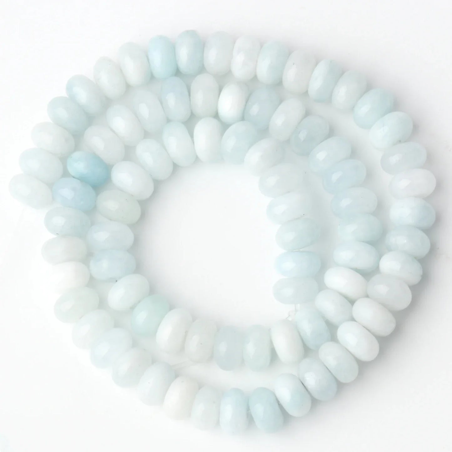 Natural Stone Rondelle Beads - 5x8mm Tourmaline, Citrine & Quartz Loose Beads for DIY Bracelets