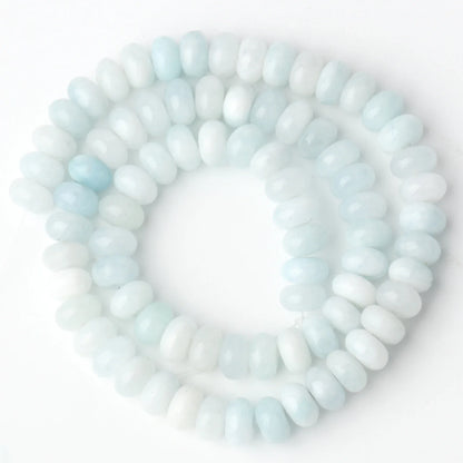Natural Stone Rondelle Beads - 5x8mm Tourmaline, Citrine & Quartz Loose Beads for DIY Bracelets
