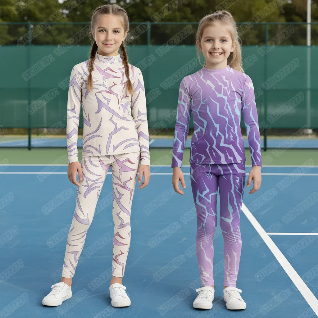 Demon Hunter K-Pop Rumi Jinu Cosplay Top – Kids Devil Tattoo Shirt & Sports Costume Set