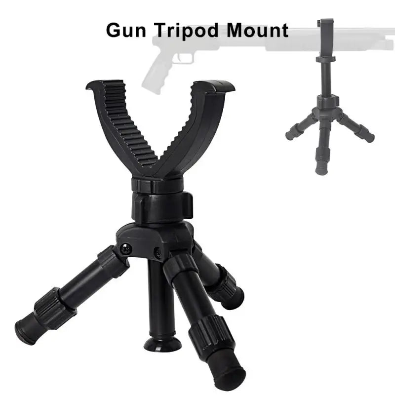 Portable Adjustable Rifle Tripod — Gun Support Monopod for Hunting & Outdoor Practice