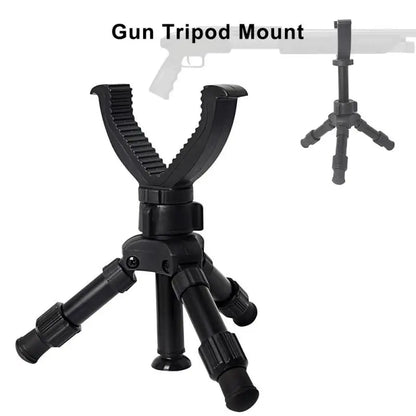 Portable Adjustable Rifle Tripod — Gun Support Monopod for Hunting & Outdoor Practice