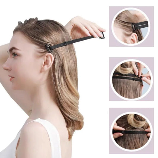 Eye & Eyebrow Lifting Stretch Band - Adjustable Fox Eye Elastic Hair Band with BB Clips