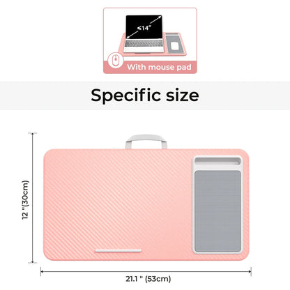 Lap Desk with Mouse Pad & Phone Holder – 21.1×12in Portable, Lightweight, Anti-Slip for Bed, Sofa, Couch