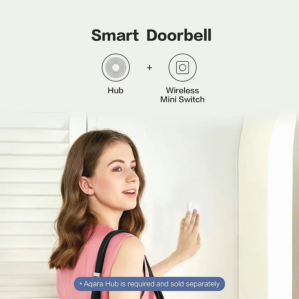 Aqara Zigbee Smart Wireless Mini Switch – One-Key Control Button for HomeKit & Xiaomi Mi Home Security