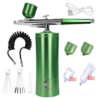 Portable Airbrush Nail Compressor — Wireless Spray Gun for Nail Art, Crafts & Model Painting