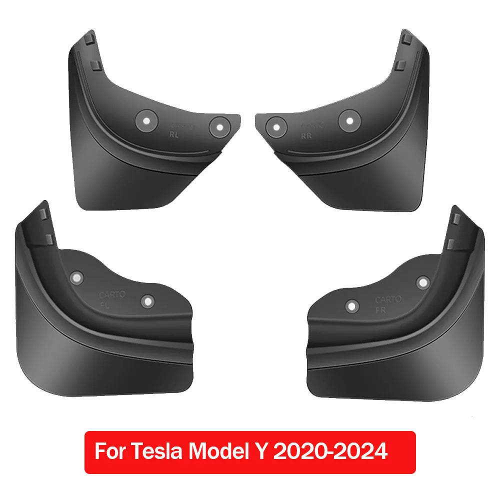 Tesla Model Y & Model 3 Highland Mud Flaps - All Weather Paint Protection Splash Guards