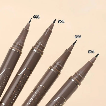 Waterproof Quick-Dry Liquid Eyeliner — Ultra-Fine Matte Black & Brown, Long-Lasting Silkworm Eye Makeup Gift