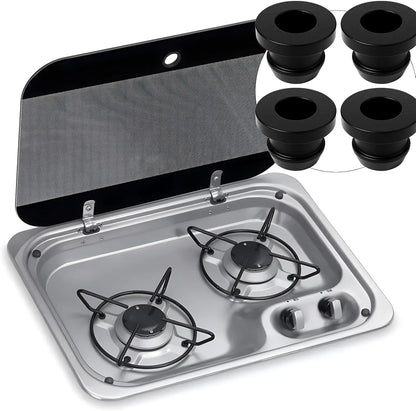 16PCS Rubber Seal Grommet Set – Caravan & Camper Van Accessories for SMEV/Dometic Hob Support, Motorhome & Trailer Replacement Parts