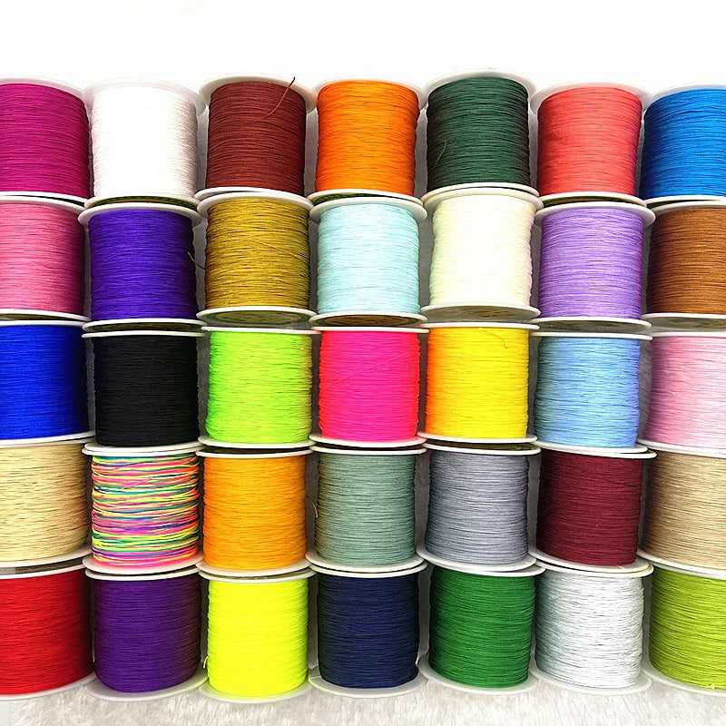 Nylon Macrame Cord Thread (0.4–1.5mm) – Braided DIY Bracelet, Beading & Tassel String