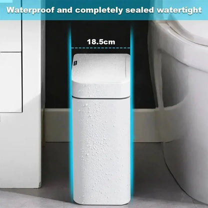 15L Touchless Smart Sensor Trash Can – Waterproof Automatic Garbage Bin for Kitchen, Bathroom & Bedroom